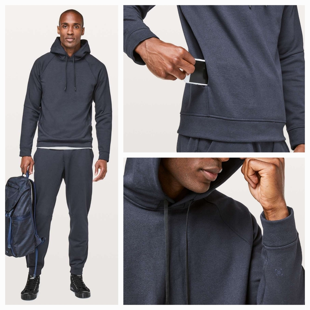 Lululemon Mens City Sweat Pullover/Hoodie Sz Small Nautical Navy